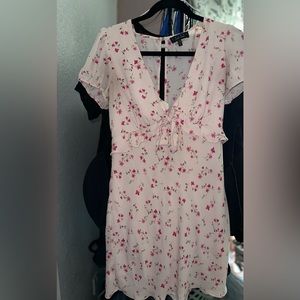 Soft pink floral dress